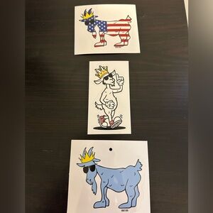 Goat Stickers 3/$15